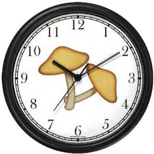  Two Tan Colored Mushrooms JP Wall Clock by WatchBuddy 