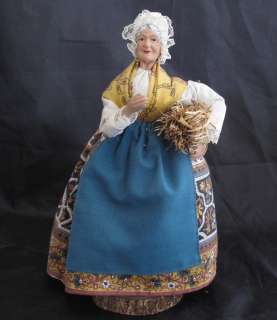   WOMAN SANTON DOLL SIGNED SYLVETTE AMY FOR CASSIS AND COMPANY  