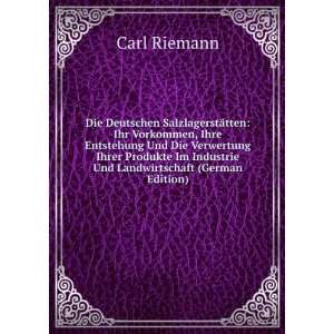   Und Landwirtschaft (German Edition) Carl Riemann  Books