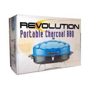 Revolution Portable Charcoal Barbecue Grill Gray Case Pack 1  