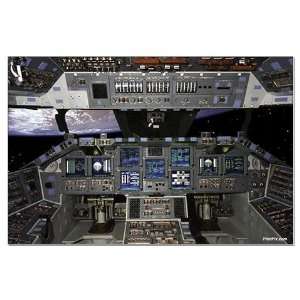  Space Shuttle Cockpit Poster Photography Large Poster by 