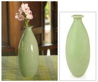 SEA DROP~~Celadon Ceramic Art~~Thai Vase NOVICA  