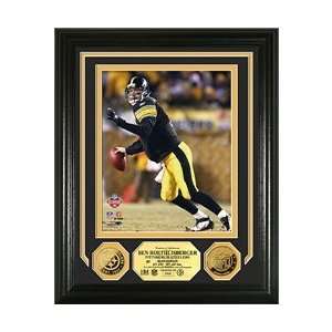   Steelers Ben Roethlisberger 24KT Gold Photomint: Sports & Outdoors