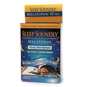  Sleep Soundly Melatonin 10mg Time Release 60ct Tablets 