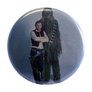  Star Wars Button   Han and Chewy