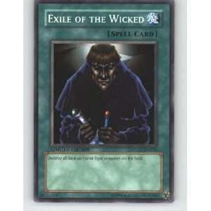   Exile of the Wicked/ Single YuGiOh Card in a Protective Deck Sleeve