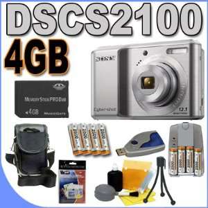  Sony DSC S2100 12.1MP Digital Camera w/3x Optical Zoom 