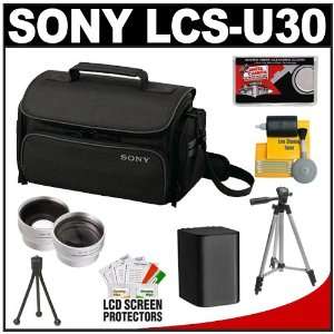  & Telephoto Lens + Battery + Tripod + Accessory Kit for Handycam DCR 