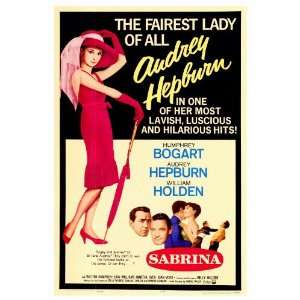  Sabrina Poster 27x40 Audrey Hepburn Humphrey Bogart 