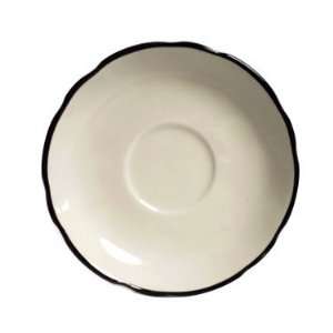  China TSC 002B Shell 5.5 in. Scalloped Coupe Saucer   American White 
