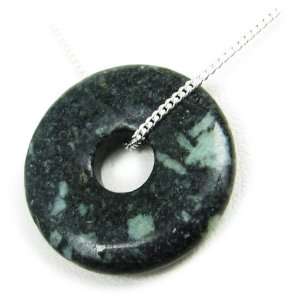  AM5183   Natural Chinese Writing Stone 20mm donut pendants 