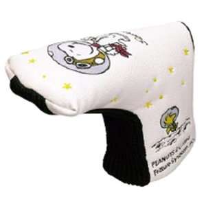  Snoopy Astronaut Peanuts L Shape Pin Type Putter Cover (White 