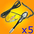 LOT OF 5 PC HEADPHONE MICROPHONE HEADSET FOR VOIP SKYPE