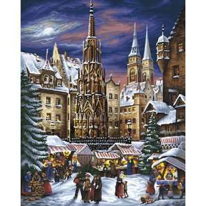  Christmas Market Paint By Number Kit: Toys & Games