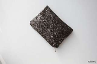 NWT Bronze Sparkle Sequin Spangle Clutch Pouch Evening Bag Wallet Coin 