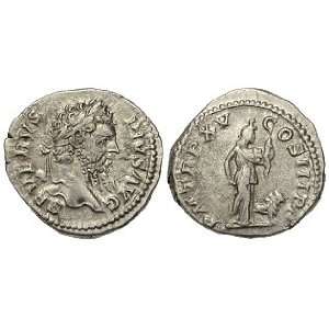 Septimius Severus, 9 April 193   4 February 211 A.D.; Silver Denarius