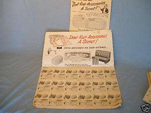 1953 Chevy Car Accessories dealer sales contest  