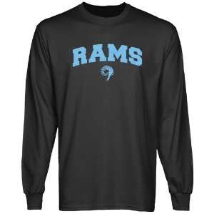  NCAA Rhode Island Rams Charcoal Logo Arch Long Sleeve T 