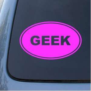  GEEK   Vinyl Car Decal Sticker #1515  Vinyl Color Pink 