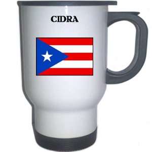  Puerto Rico   CIDRA White Stainless Steel Mug 