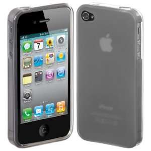  Cimo Matte TPU Case Cover for iPhone 4 & 4S   Smoke Cell 