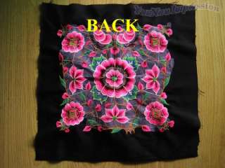 chinese miao hmong tribal machinemade embroidery flower bird free 
