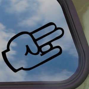  SHOCKER Hand Sign Black Decal Car Truck Window Sticker 