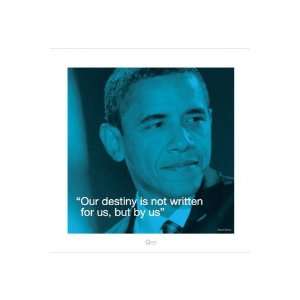   Posters Barack Obama   Quote Print   15.6x15.6 inches