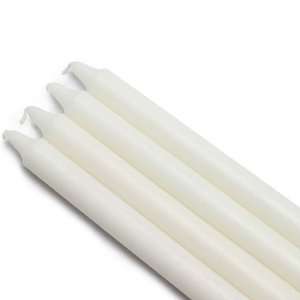  10 White Straight Taper Candles (1 Dozen)