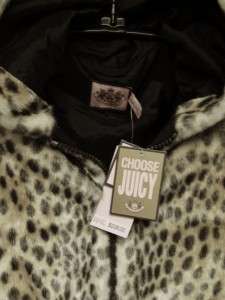 JUICY COUTURE GIRLS FAUX FUR HOODED VEST SZ 10 NWT $238  