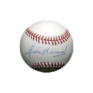  Jackie Hernandez autographed Baseball