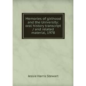   transcript / and related material, 1978 Jessie Harris Stewart Books