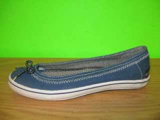   HILFIGER Blue Bow Ballet Flats Slip Ons Skimmers SHOES Womens 6   6.5