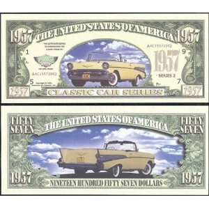    1957 Checy Classic Car Novelty Bill Collectible: Everything Else