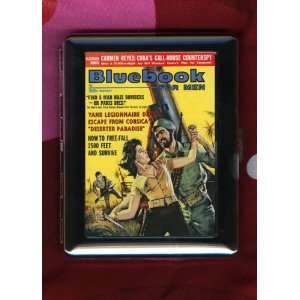  Bluebook Men Vintage Pulp Magazine Cover ID CIGARETTE CASE 