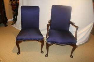   Colonial Williamsburg Mahogany Six Dinning Room Chairs with Stamp