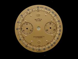 Vintage BUTEX Chronograph Watch Dial 50s Landeron NOS  