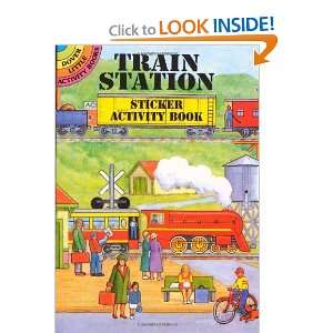  Train Station Sticker Activity Book (Dover Little Activity 