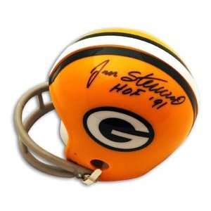  Jan Stenerud Signed Packers Mini Helmet   HOF 91 Sports 
