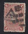 Peru Stamp  Scott # 73/A23  1s  Triangle