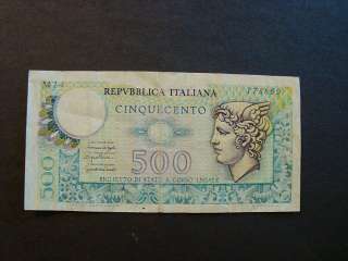 ITALY 500 LIRE NOTE/PAPER MONEY CINQUECENTO  