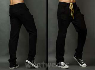 Fashion Mens Casual Sport Trousers Simple Design Pants Dark Grey 