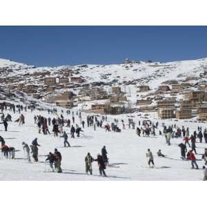  Skiers, Oukaimeden Ski Resort, Morocco, North Africa 