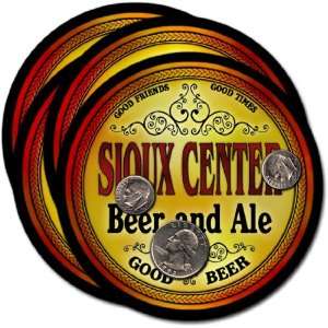 Sioux Center, IA Beer & Ale Coasters   4pk Everything 