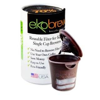 ekobrew Cup, Refillable Cup for Keurig K cup Brewers, Brown, 1 Count