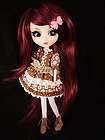 Red Long Silky Side Swept Wig Hair for Pullip Dal 1/3 D
