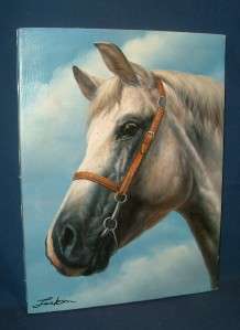 Beautiful SIgned Print on Canvas ~ Horse & Bridle  