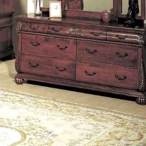   : Wildon Home 3807DR Alexia Dresser in Dark Cherry: Furniture & Decor