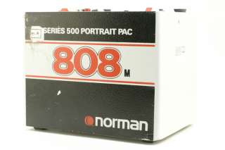 Norman 808m Series 500 Portrait Pac Power Pack 808 M 161218  