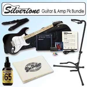  Silvertone SS10PKBK Citation Guitar & Amp Package Outfit 